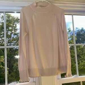 Loft baby pink mock neck MEDIUM